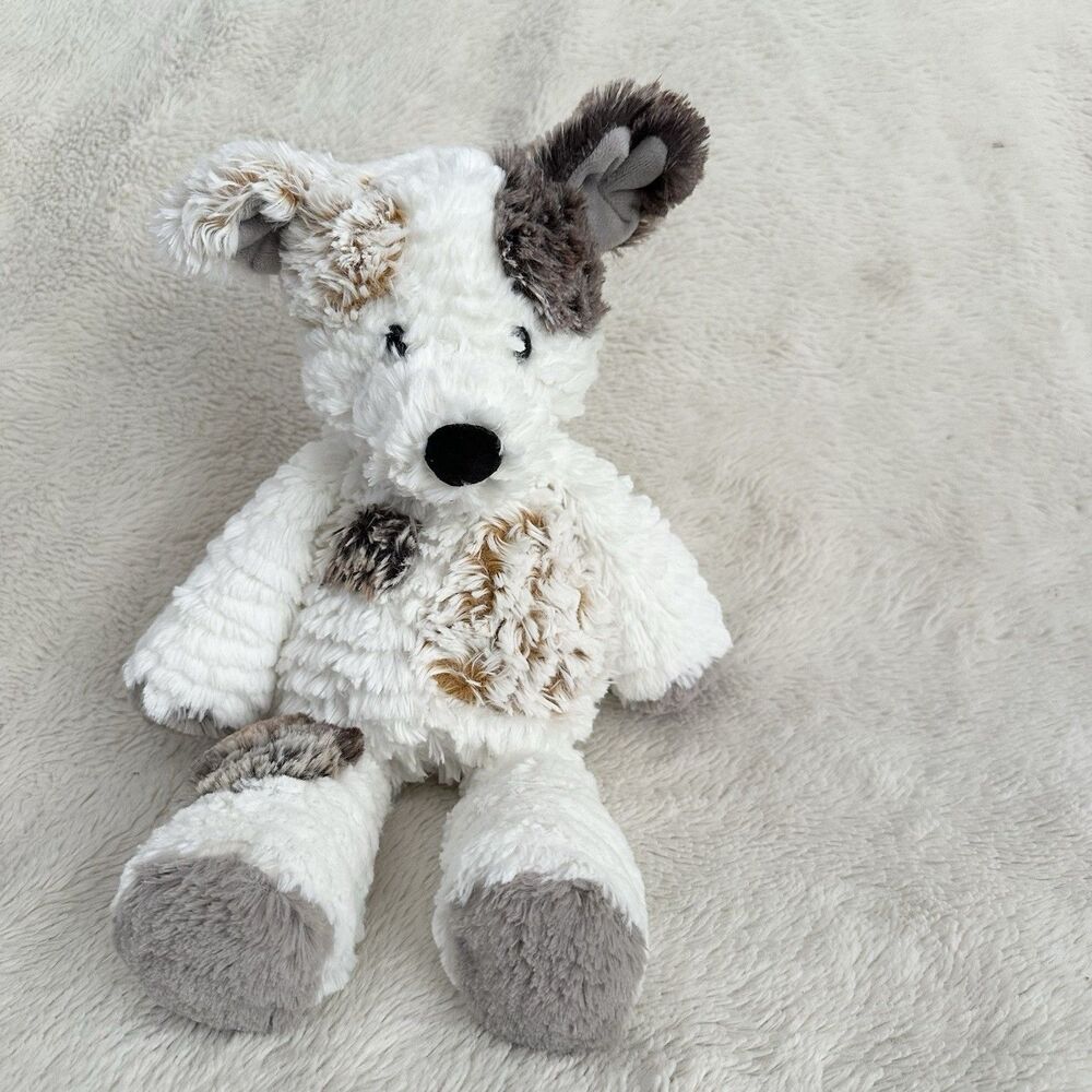 Mary Meyer Marshmallow Zoo Reggie Puppy Dog Spots Gray Plush Stuffed Animal